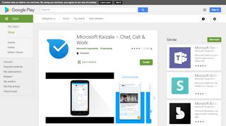 
                            5. Microsoft Kaizala – Chat, Call & Work - Apps on Google Play
