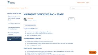 
                            6. Microsoft Office 365 FAQ - Staff – Irvine Unified School District