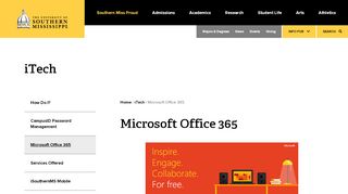 
                            7. Microsoft Office 365 | iTech | The University of …