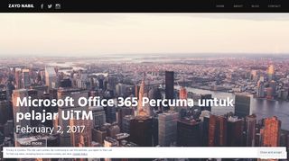 
                            1. Microsoft Office 365 Percuma untuk pelajar UiTM – ZAYD NABIL