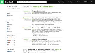 
                            9. Microsoft Outlook 2003 - Free downloads and …