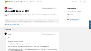 
                            7. Microsoft Outlook 360 - Microsoft Community
