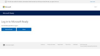 
                            8. Microsoft Ready - Microsoft Ready: Login