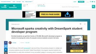 
                            9. Microsoft sparks creativity with DreamSpark student ...