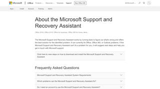 
                            6. Microsoft Support and Recovery Assistant (SaRA) - Office ...