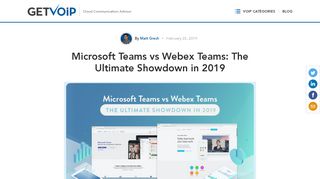 
                            9. Microsoft Teams vs Webex Teams: The Ultimate Showdown in 2019 ...