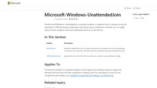 
                            1. Microsoft-Windows-UnattendedJoin | Microsoft Docs