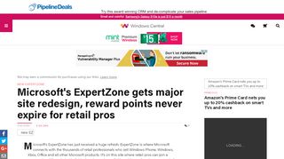 
                            7. Microsoft's ExpertZone gets major site redesign, reward ...