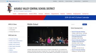 
                            8. Middle School | Ausable Valley Central School District