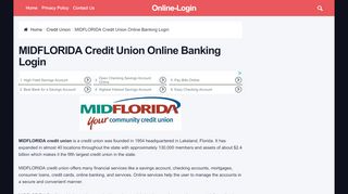 
                            4. MIDFLORIDA Credit Union Online Banking Login | Sign In