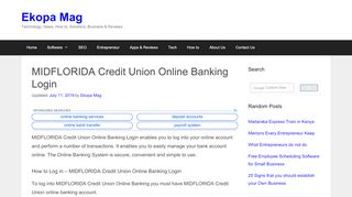 
                            9. MIDFLORIDA Credit Union Online Banking …