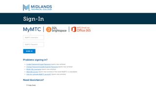 
                            3. Midlands Technical College - Sign-In