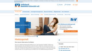 
                            6. Mietbürgschaft - Volksbank Bielefeld-Gütersloh eG