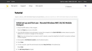 
                            4. MiFi® 3G/4G Mobile Hotspot by Novatel Wireless - Sprint ...