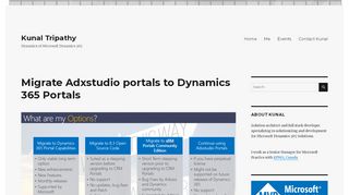 
                            6. Migrate Adxstudio portals to Dynamics 365 Portals - Kunal Tripathy