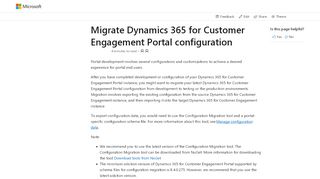 
                            9. Migrate Dynamics 365 for Customer Engagement Portal configuration ...