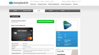 
                            8. Migros Cumulus-Mastercard - moneyland.ch