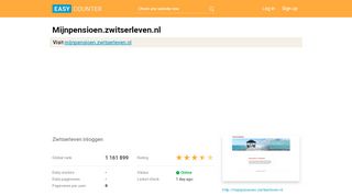 
                            7. Mijnpensioen.zwitserleven.nl: Zwitserleven inloggen