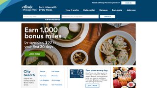 
                            7. Mileage Plan Dining - Earn Alaska Airlines Mileage Plan ...