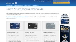 
                            2. MileagePlus Credit Cards - united.com