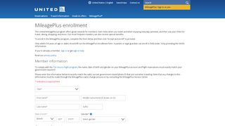 
                            5. MileagePlus enrollment | United Airlines