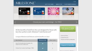 
                            9. Milestone Card | Milestone Gold MasterCard