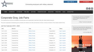 
                            5. Military Job Fairs and Events || Corporate Gray