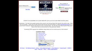 
                            3. MilitaryCAC's Access your CAC enabled Outlook Web Access ...
