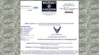 
                            9. MilitaryCAC's U.S. Air Force CAC Resource page