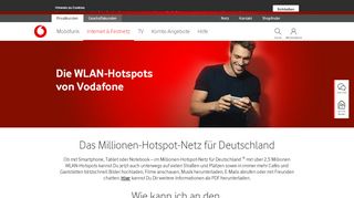 
                            8. Millionen-Hotspot-Netz für Deutschland - Vodafone