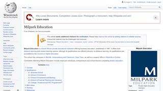 
                            2. Milpark Education - Wikipedia