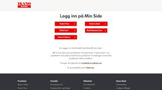 
                            1. Min Side - Velkommen til Ikano Bank