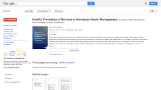 
                            4. Mindful Prevention of Burnout in Workplace Health ...