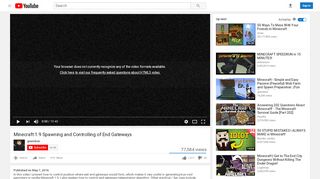 
                            8. Minecraft 1.9 Spawning and Controlling of End Gateways - YouTube