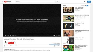 
                            4. Minecraft Animation - Portal 2 - Wheatley in Space - YouTube