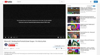 
                            8. Minecraft - Building End Portal & Ender Dragon - For Kids ... - YouTube