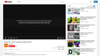 
                            8. Minecraft - How To Build An Aether Portal - YouTube