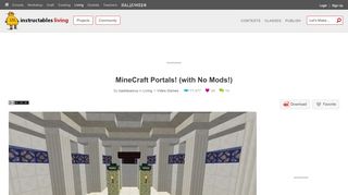 
                            10. MineCraft Portals! (with No Mods!): 10 Steps