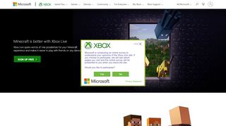 
                            5. Minecraft Sign Up | Xbox