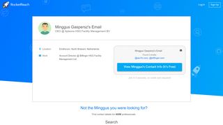 
                            3. Minggus Gaspersz's email & phone | Apleona HSG Facility ...