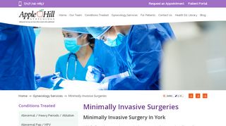 
                            6. Minimally Invasive Surgery in York - Apple Hill Gynecology