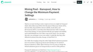 
                            8. Mining Pool - Nanopool, How to Change the …