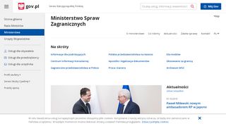 
                            8. Ministerstwo Spraw Zagranicznych - Portal gov.pl