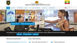 
                            1. Ministries in Myanmar - Myanmar eVisa (Official Government Website)