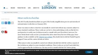 
                            1. Minor works to churches | Diocese of London