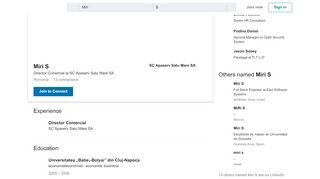 
                            5. Miri S - Director Comercial - SC Apaserv Satu Mare SA | LinkedIn