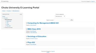 
                            4. Miscellaneous - Chuka University E-Learning Portal