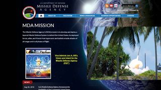 
                            8. Missile Defense Agency - U.S. Department of Defense
