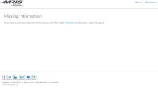 
                            11. Missing Information - applications.mris.com