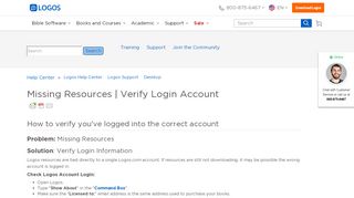 
                            2. Missing Resources | Verify Login Account – Logos Help Center